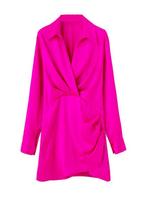 Vestido de Festa Cetim Curto -Lorella