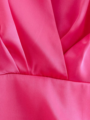 Vestido de Festa Cetim Curto -Lorella
