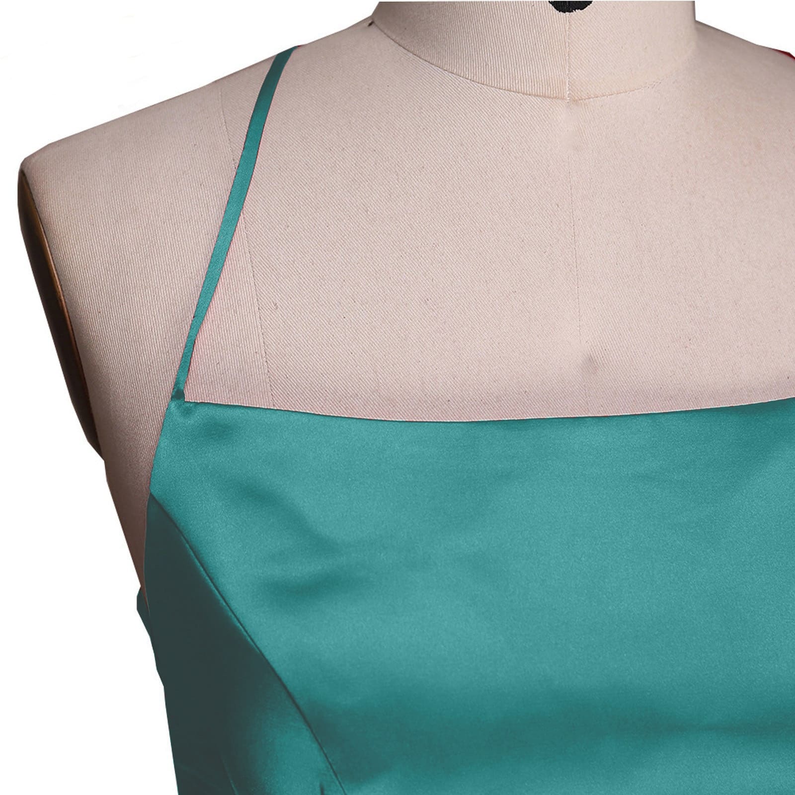 Vestido Longo de Festa de Cetim - Jolie
