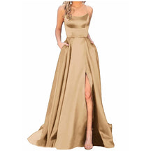 Vestido Longo de Festa de Cetim - Jolie